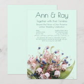 Invitation Élégance du Muguet (Devant / Derrière)