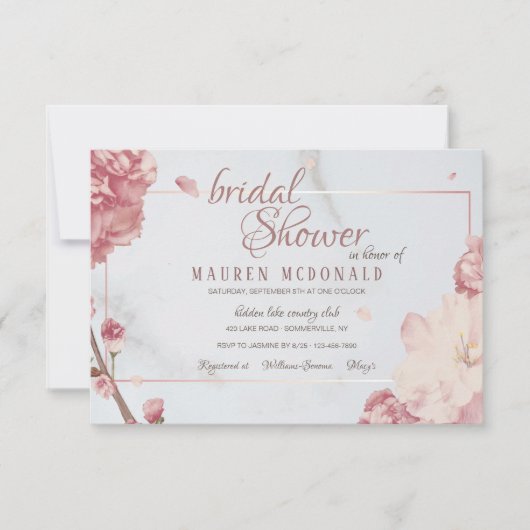 Invitation Élégance En Plein Essor (Devant)