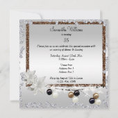 Invitation Elégance encadrée 55e anniversaire (Dos)