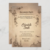 Invitation Élégance éphémère - Danse des ombres (Devant / Derrière)