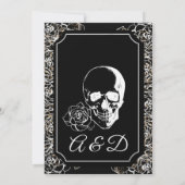 Invitation Élégance Éternelle Jusqu'à la mort Faites-nous par (Dos)