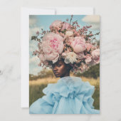 Invitation Élégance éthérique en fleur (Devant)