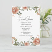 Invitation Élégance Florale pour une Mariée (Debout devant)