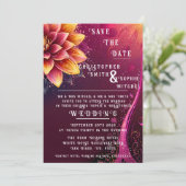 Invitation Élégance florale radieuse - Soirée de mariage (Debout devant)