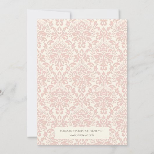 Invitation Élégance floue (Dos)