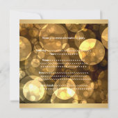 Invitation Elegance Gold Bubbles 9 Special Birthday Event (Dos)