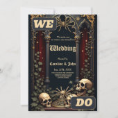 Invitation Élégance gothique foncée. Arche étonnante (Devant)