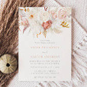 Invitation Élégance gracieuse : Mariage floral sans faute