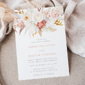 Invitation Élégance gracieuse : Mariage floral sans faute