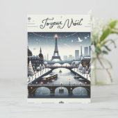 Invitation Élégance hivernale parisienne, Ville lumière (Debout devant)