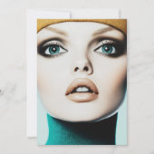 Invitation Élégance intemporelle : Iconique 1960s Model Portr (Devant)