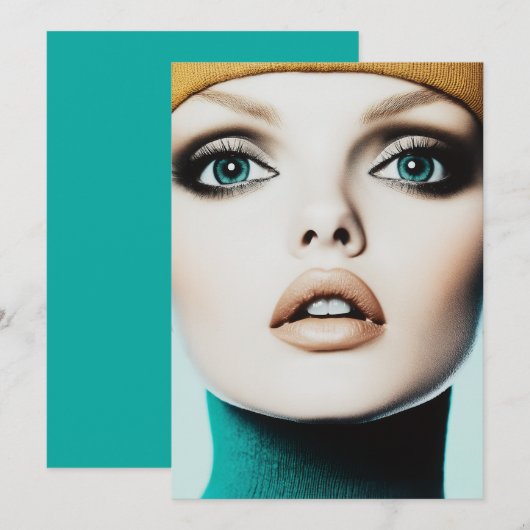 Invitation Élégance intemporelle : Iconique 1960s Model Portr (Devant / Derrière)