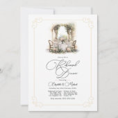 Invitation Élégance intemporelle Vieux Déjeuner de répétition (Devant)