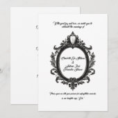 Invitation Élégance Mariage Classique, Regal Crest, (Devant / Derrière)