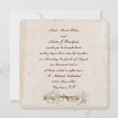 Invitation Élégance Mariage marguerite (Devant)