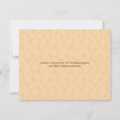 Invitation Élégance moderne Champagne 2 Fêtes de la mariée (Dos)