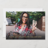 Invitation Élégance Moderne de la Végétalité Photo de Remise (Dos)