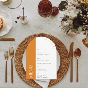 Invitation Élégance moderne de l'arc Menu de mariage