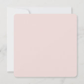 Invitation Élégance moderne filles Baptême (Dos)