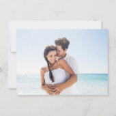 Invitation Elegance moderne photo recto verso Enregistrer la  (Dos)