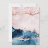 Invitation Élégance mystique | Blue Rose Agate Graduation Par (Dos)