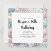 Invitation Élégance mystique : Pastel Kirin Whispers (Dos)