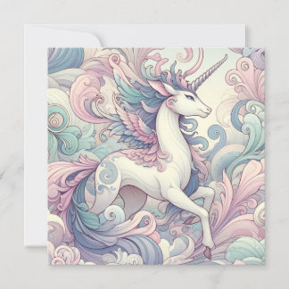 Invitation Élégance mystique : Pastel Kirin Whispers
