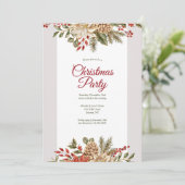 Invitation Élégance Noël (Debout devant)