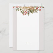 Invitation Élégance Noël (Dos)