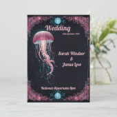 Invitation Élégance océanique enchantée : un Mariage mystique (Debout devant)