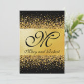 Invitation Élégance or pur (Debout devant)