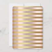 Invitation Elégance or, sweet sixteen or rose (Dos)