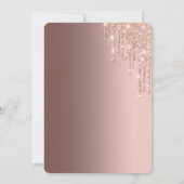 Invitation Elégance or, sweet sixteen or rose (Dos)