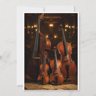 Invitation Élégance orchestrale : La famille du violon sur sc