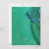 Invitation Élégance Peacock dévoilée (Dos)