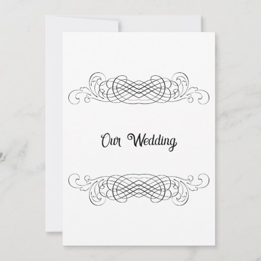 Invitation Élégance raffinée (Dos)