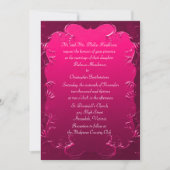 Invitation Élégance romantique Mariage rose Vintage (Devant)