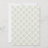 Invitation Élégance Rustique Pinecone Automne (Dos)