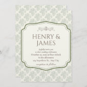 Invitation Élégance Rustique Pinecone Automne (Devant / Derrière)