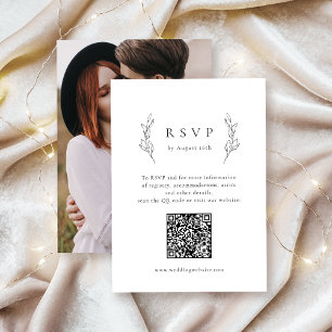 Invitation Elégance simple botanique verdure mariage de code