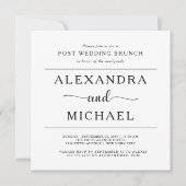Invitation Élégance simple | Brunch minimaliste Mariage (Devant)