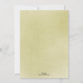 Invitation Élégance simple rouge, noir et or (Dos)