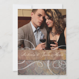 Invitation Élégance toscane italienne vintage Enregistrer la 