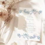 Invitation Élégance vintage : Mariage floral classique<br><div class="desc">Élégance vintage : Classic Floral Faire-part de mariage Voir la collection correspondante dans notre niche et notre magasin de niche</div>