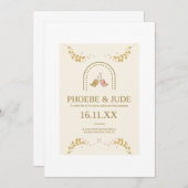 Invitation Élégant (Devant / Derrière)