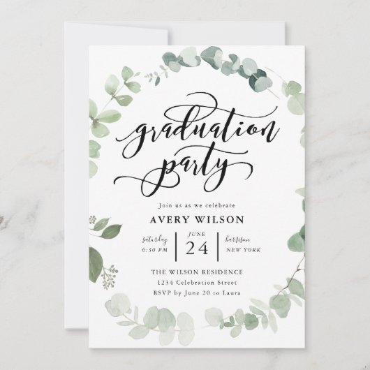 Invitation Élégant (Devant)