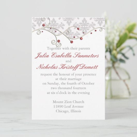 Invitation Élégant (Debout devant)