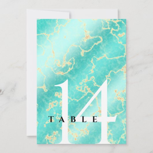Invitation Élégant 11ème 44ème anniversaire de Mariage turquo (Devant)