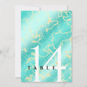 Invitation Élégant 11ème 44ème anniversaire de Mariage turquo