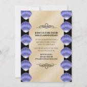 Invitation Élégant 17ème anniversaire de Mariage des obus (Dos)